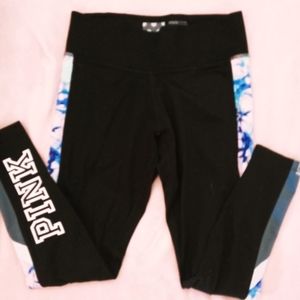 Victoria's Secret pink tie-dye leggings